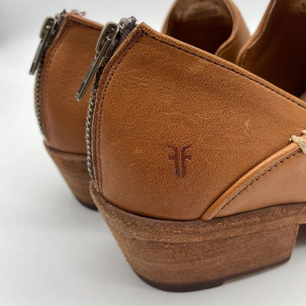 Frye Carson shootie ankle boot cognac 8.5